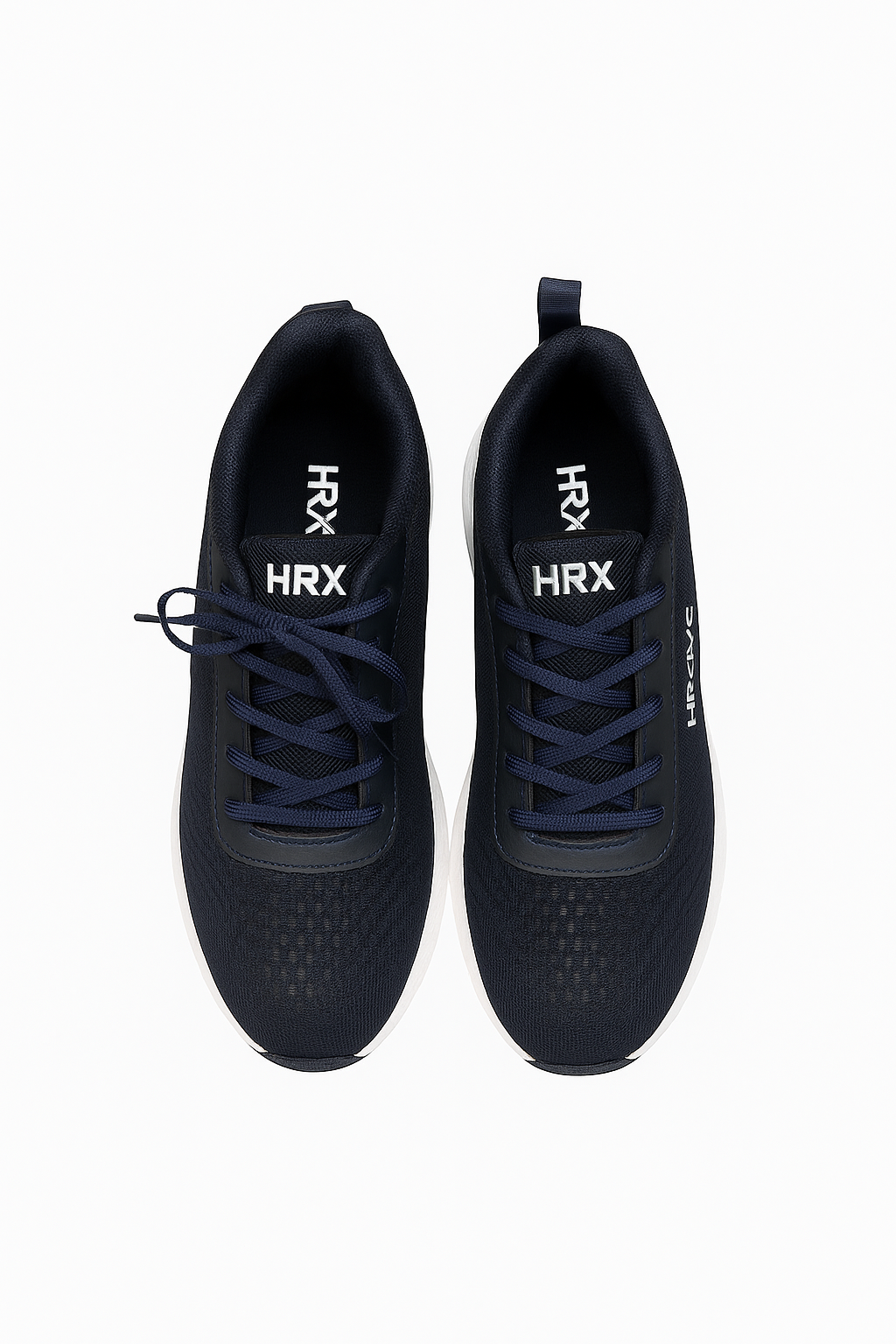 HRX by Hrithik Roshan Men Navy Blue Woven Design Sneakers AUKFashion