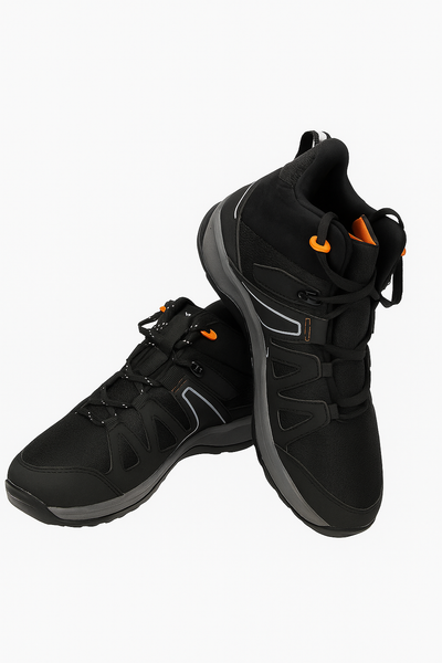Men HYPAGRIP Sphere 2 Boot Mid Ankle Lace Up Outdoor Shoes - Black AUKFashion