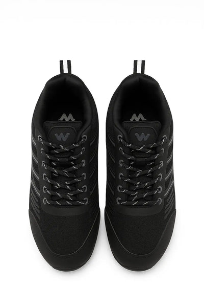Men HYPAGRIP Volga LX Low Ankle Lace Up Outdoor Shoes - Black AUKFashion