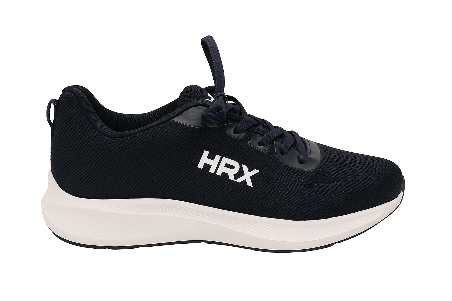 HRX by Hrithik Roshan Men Navy Blue Woven Design Sneakers AUKFashion