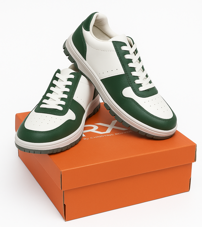 HRX White and Green Sneakers AUKFashion