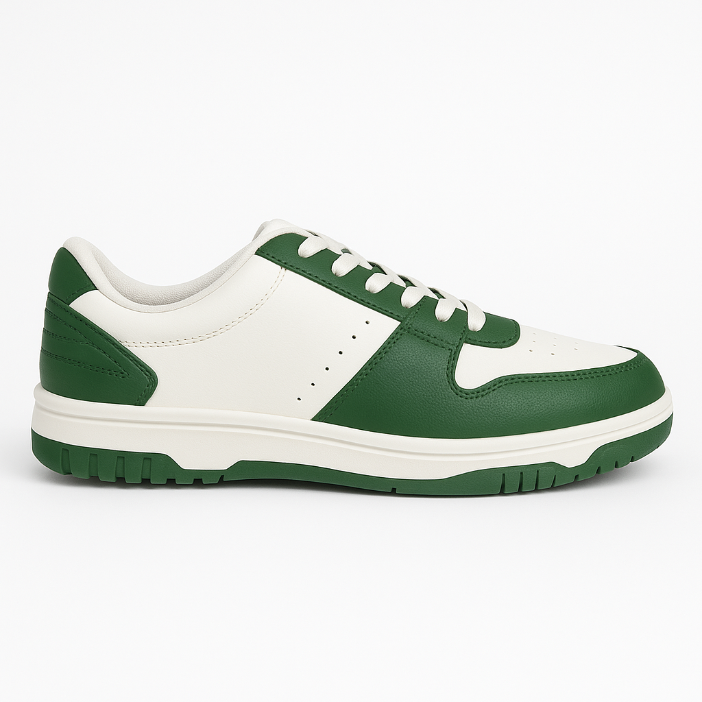 HRX White and Green Sneakers AUKFashion