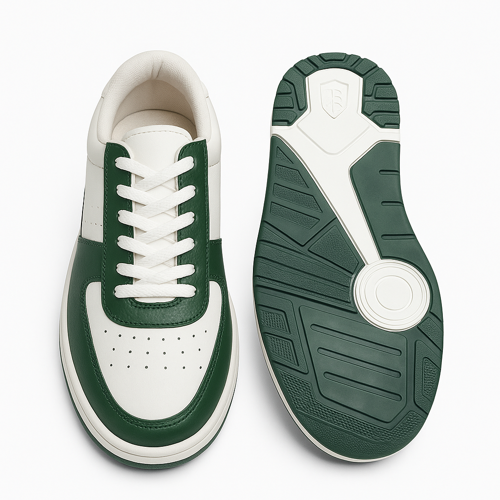 HRX White and Green Sneakers AUKFashion